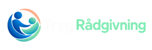 tryg rådgivning logo med omfavnende ikon